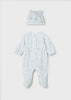 MAYORAL NEWBORN GIRL ONE-PIECE WITH HAT SET