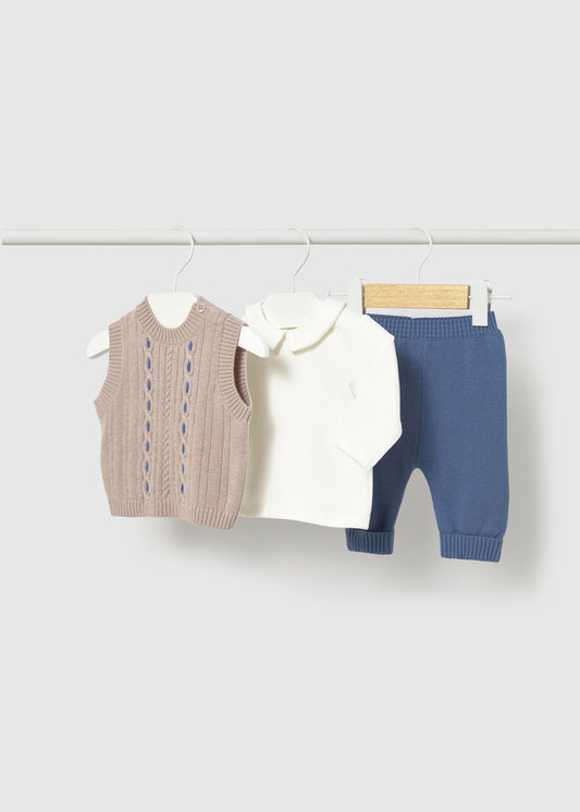 MAYORAL NEWBORN BOY 3-PIECE SET