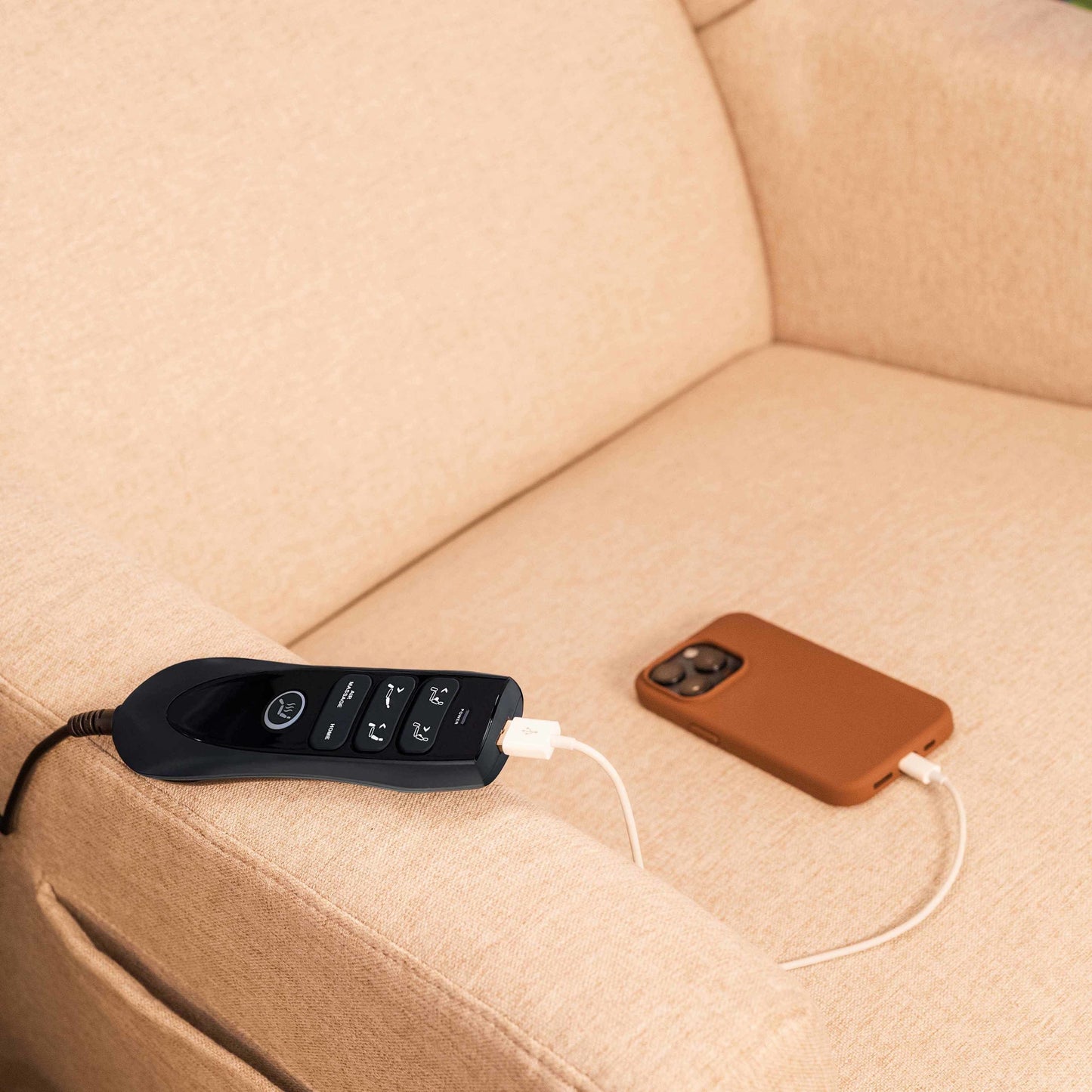 BABYLETTO KIWI DELUXE POWER RECLINER & SWIVEL GLIDER WITH HEAT AND MASSAGE