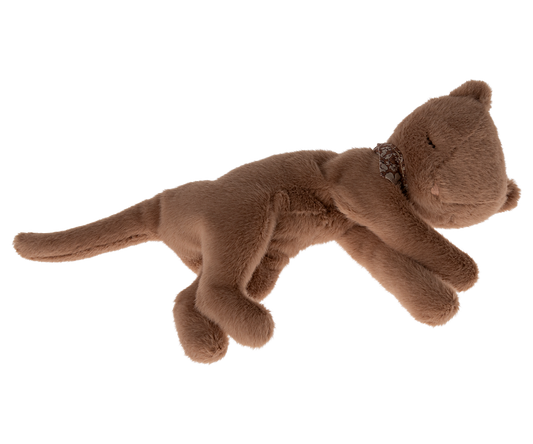 MAILEG PLUSH KITTEN, MEDIUM - NOUGAT