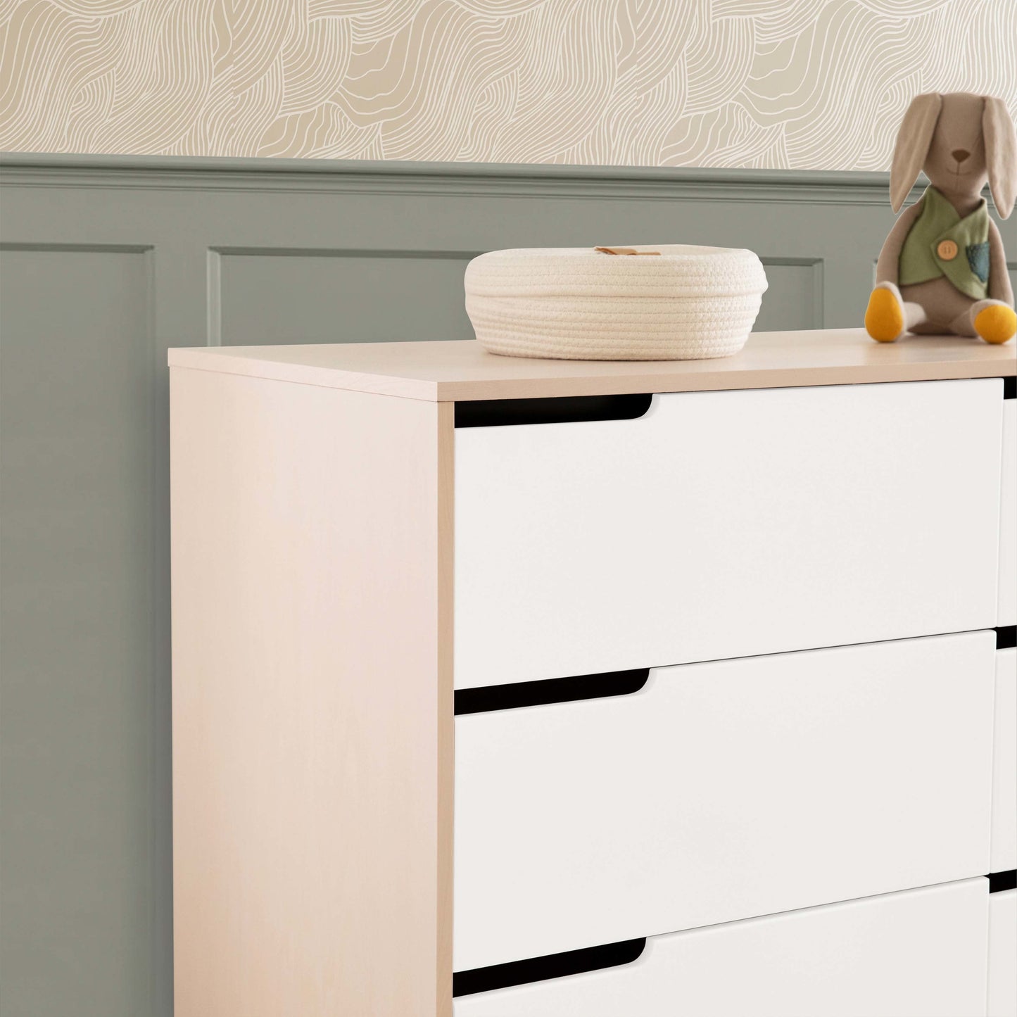 Hudson 6-Drawer Double Dresser, Assembled in Honey