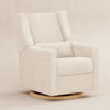 Kiwi Glider Recliner w/ Electronic Control and USB in Ivory Boucle w/Gold Base