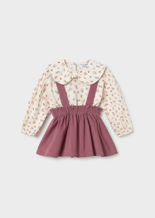MAYORAL BABY SKIRT AND BLOUSE SET