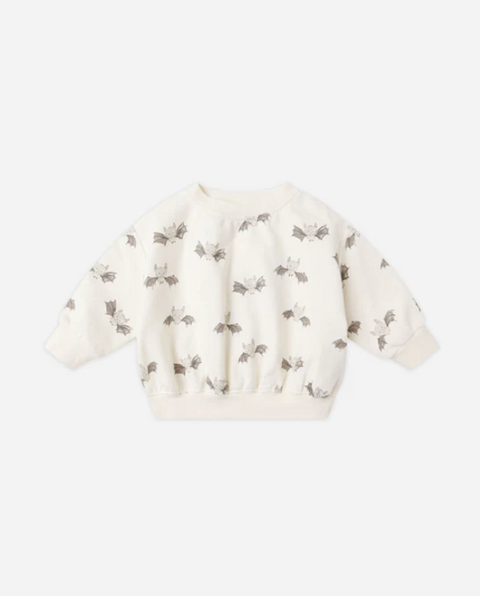 QUINCY MAE RELAXED FLEECE SWEATSHIRT - BATS