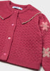 MAYORAL FLORAL KNIT CARDIGAN