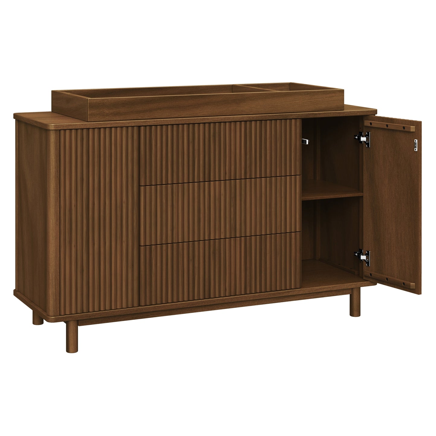 Pogo Tambour Assembled Dresser in Olive