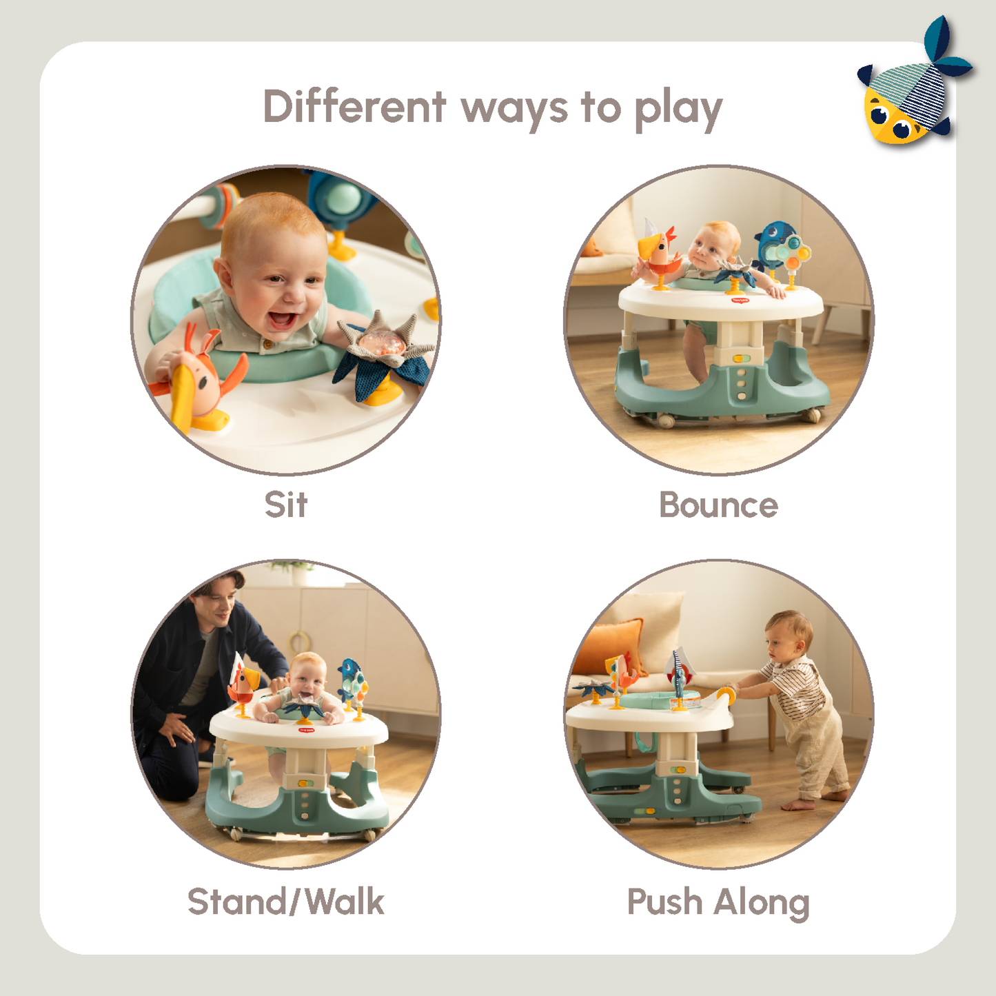TINY LOVE TINY MARINERS 4-IN-1 HERE I GROW MOBILE ACTIVITY CENTER