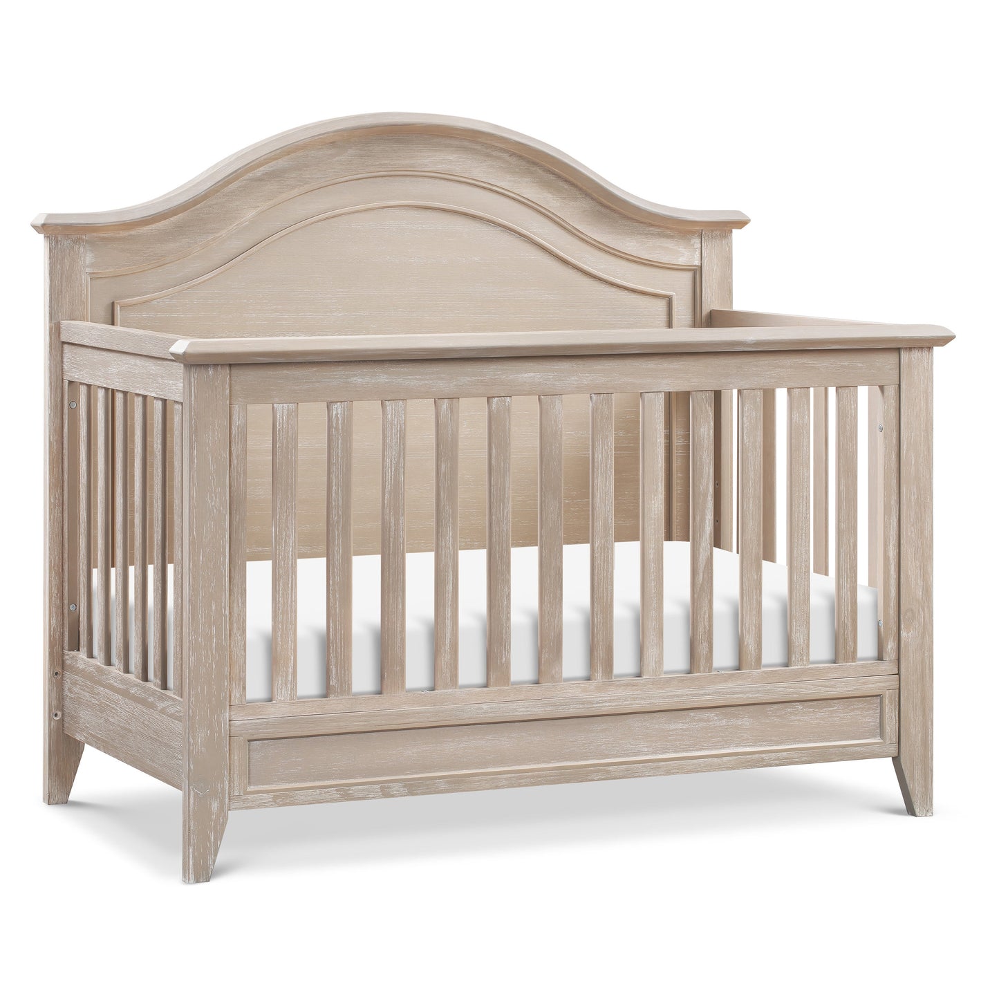 MONOGRAM BY NAMESAKE BECKETT RUSTIC 4-IN-1 CONVERTIBLE CURVE TOP CRIB