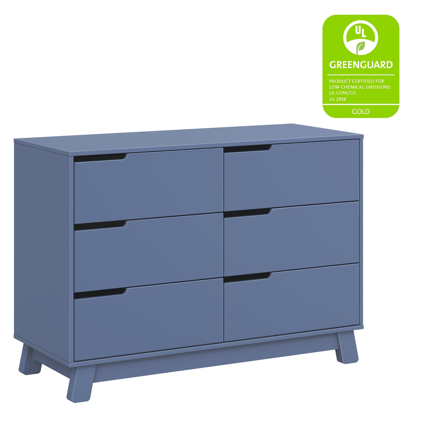 Hudson 6-Drawer Double Dresser, Assembled in Honey