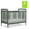 Liberty 3-in-1 Convertible Spindle Crib w/Toddler Bed Conversion Kit in Dusty Rose