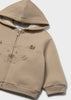MAYORAL BABY INTERACTIVE ANIMAL ZIP-UP SWEATSHIRT
