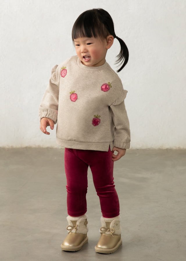 MAYORAL GIRL SWEATSHIRT AND LEGGINGS SET