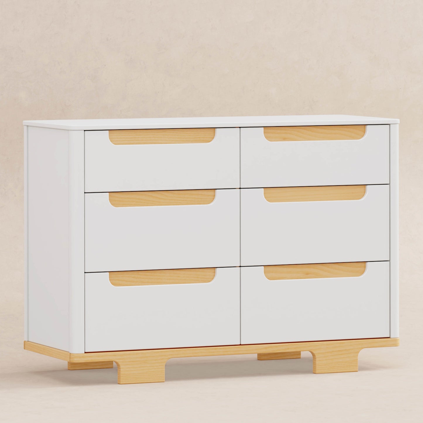 Yuzu 6-Drawer Dresser in Natural Walnut