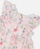 DEUX PAR DEUX COTTON MUSLIN TUNIC AND RIB JERSEY LEGGINGS SET - PINK PRINTED BERRIES AND LILAC