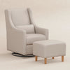 BABYLETTO TOCO SWIVEL GLIDER AND OTTOMAN IN ECO-PERFORMANCE FABRIC | WATER REPELLENT & STAIN RESISTANT
