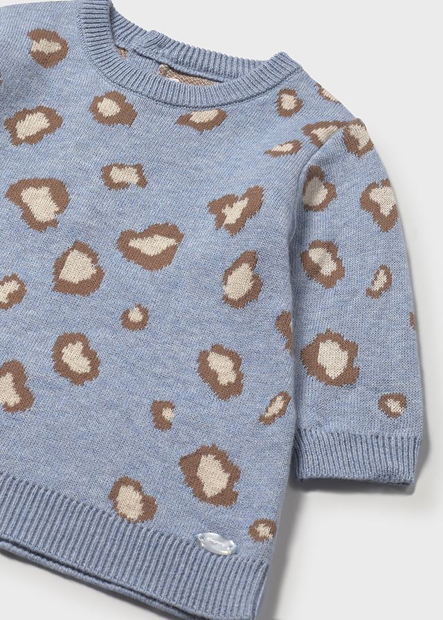 MAYORAL KNIT DRESS SKY BLUE