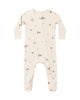 QUINCY MAE BAMBOO ZIP FOOTIE WOODLAND