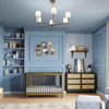 Marin with Cane 6 Drawer Assembled Dresser in Warm White and Honey Cane