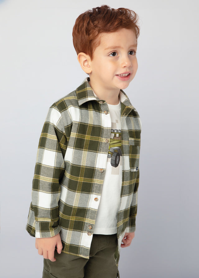 MAYORAL PLAID OVERSHIRT