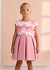 ABEL & LULA 3D FLORAL CHIFFON DRESS