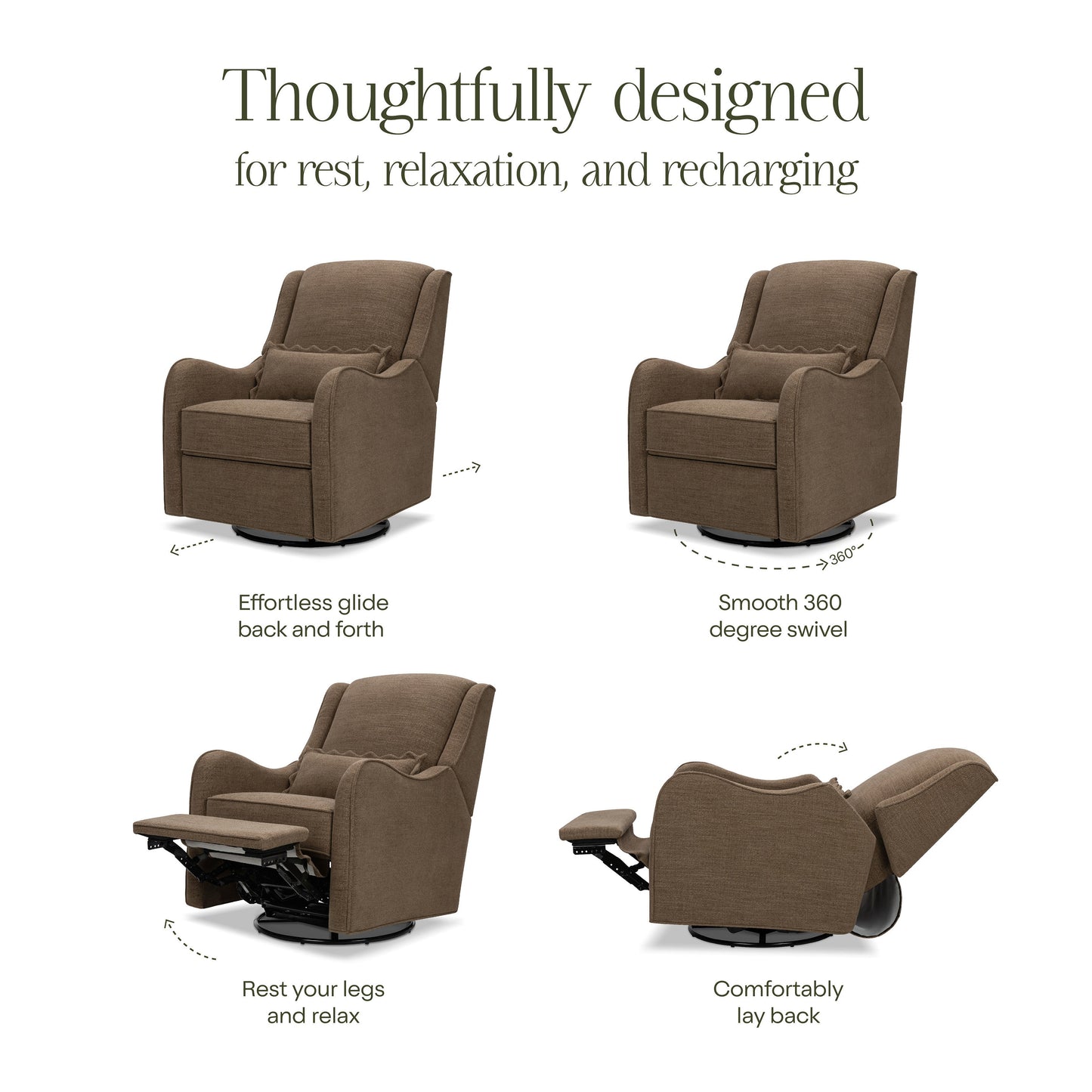 NAMESAKE DEVON RECLINER AND SWIVEL GLIDER