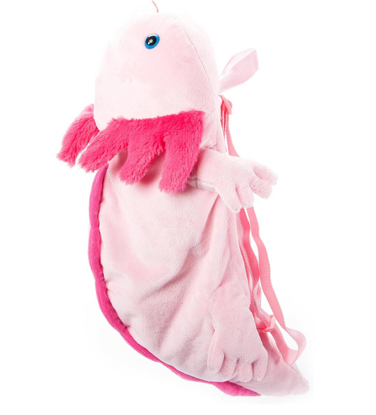 20" PINK AXOLOTL BACKPACK