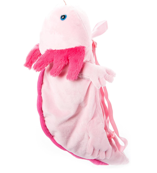 20" PINK AXOLOTL BACKPACK
