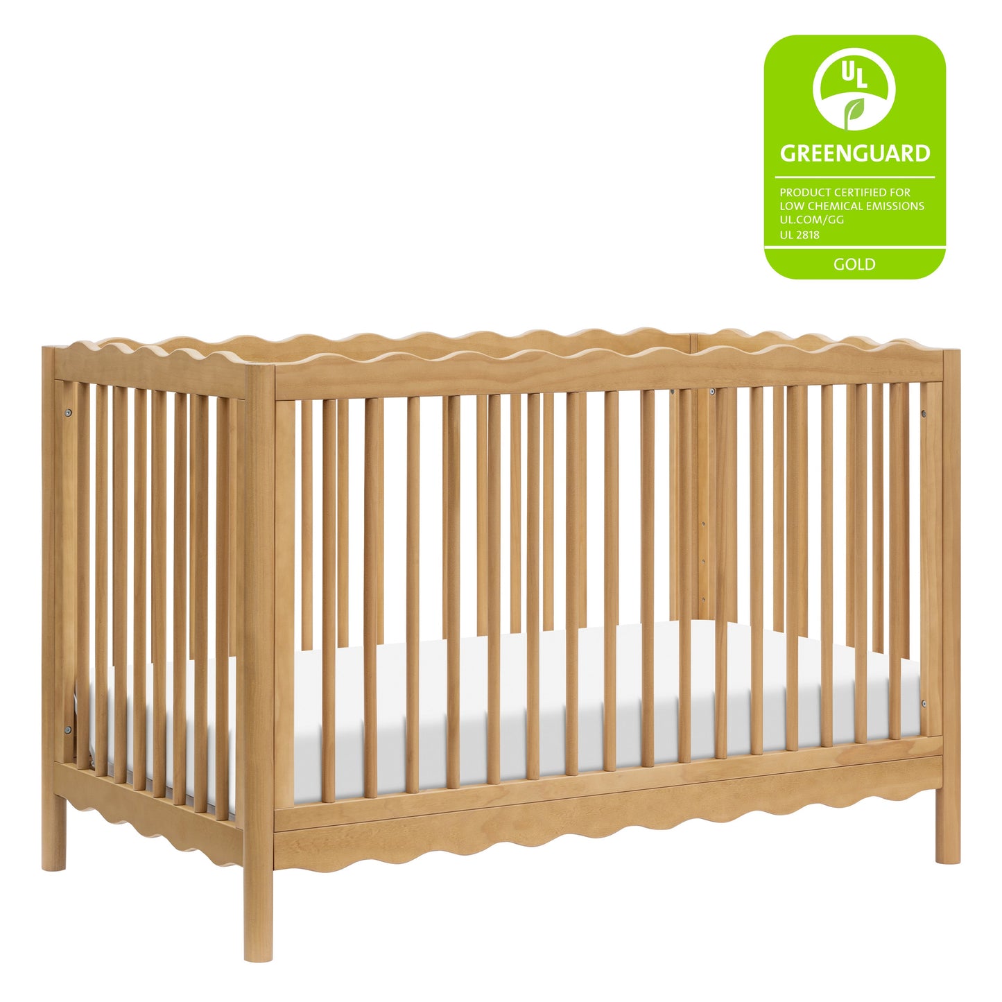 BABYLETTO SWELL 4-IN-1 CONVERTIBLE CRIB WITH TODDLER BED CONVERSION KIT