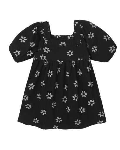 GRETTA BABYDOLL DRESS BLACK DAISY