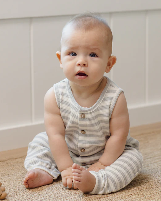 QUINCY MAE WAFFLE JUMPSUIT