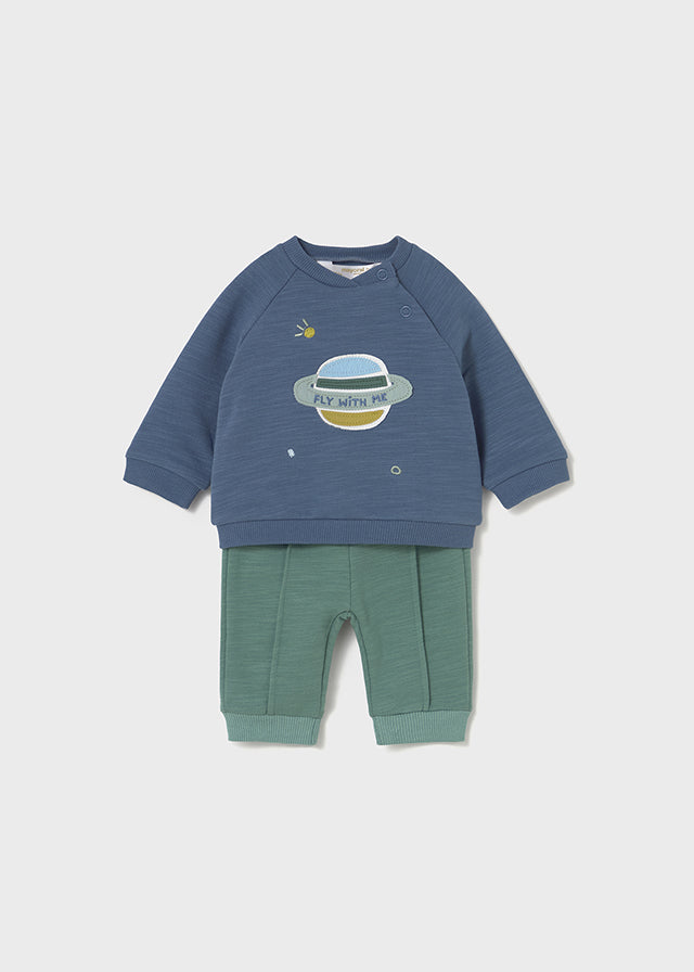 MAYORAL BABY PANTS AND SWEATSHIRT SET