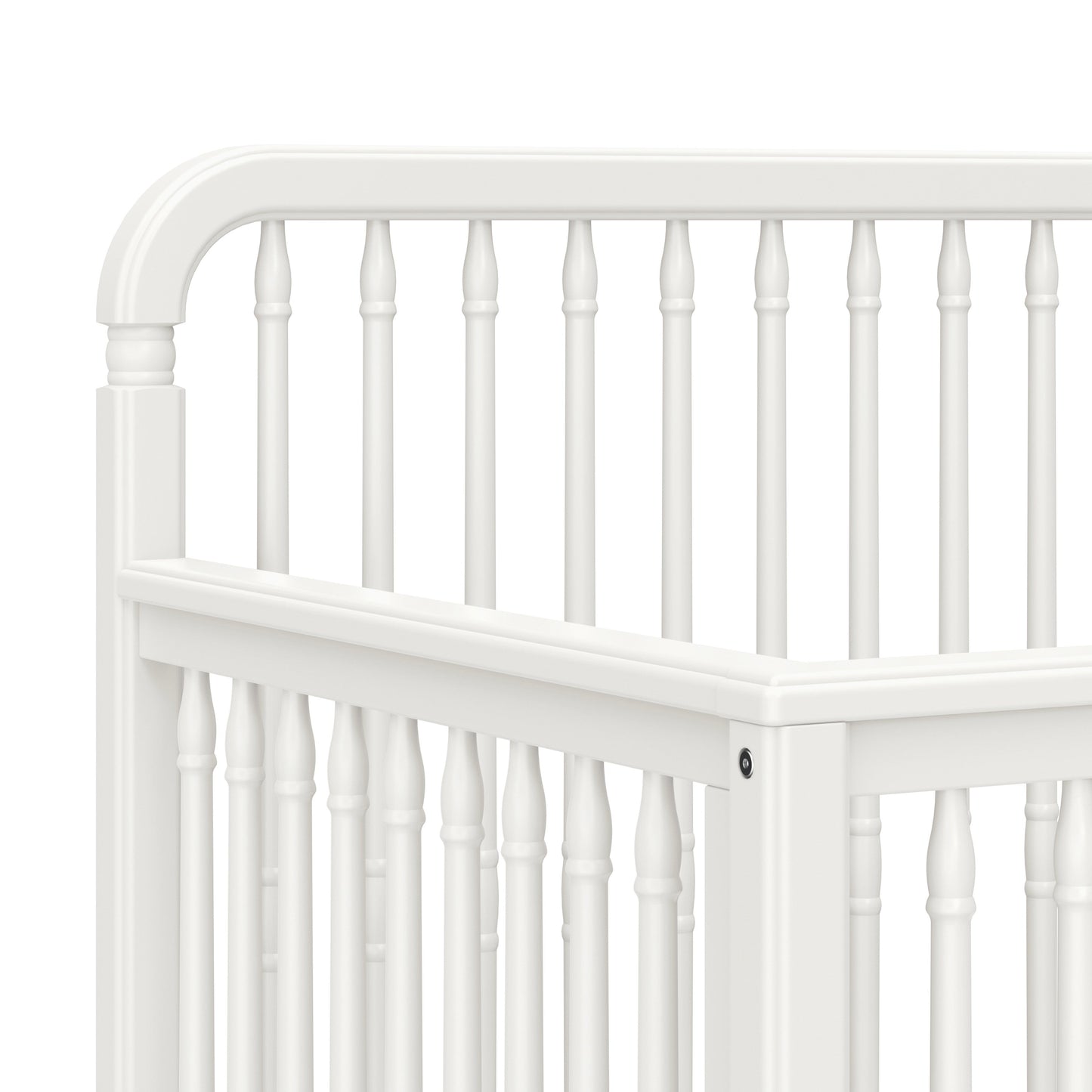 Liberty 4-in-1 Convertible Spindle Crib in Warm White