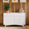 Palma 7-Drawer Double Dresser, Assembled in Warm White
