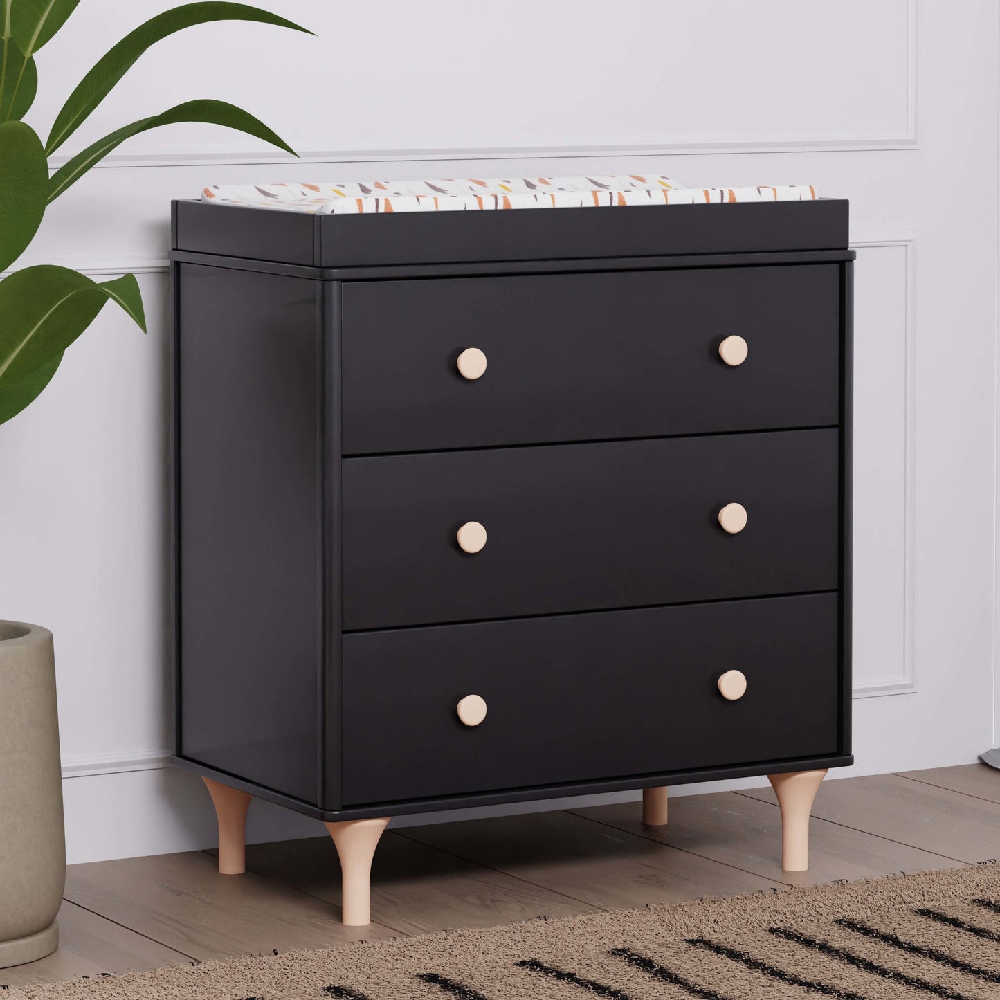 BABYLETTO LOLLY 3-DRAWER CHANGER DRESSER WITH REMOVABLE CHANGING TRAY