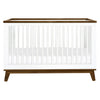 Scoot 3-in-1 Convertible Crib w/ToddlerBedConversion Kit in White/WashedNatural