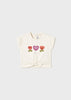 MAYORAL T-SHIRT WITH CROCHET APPLIQUEST