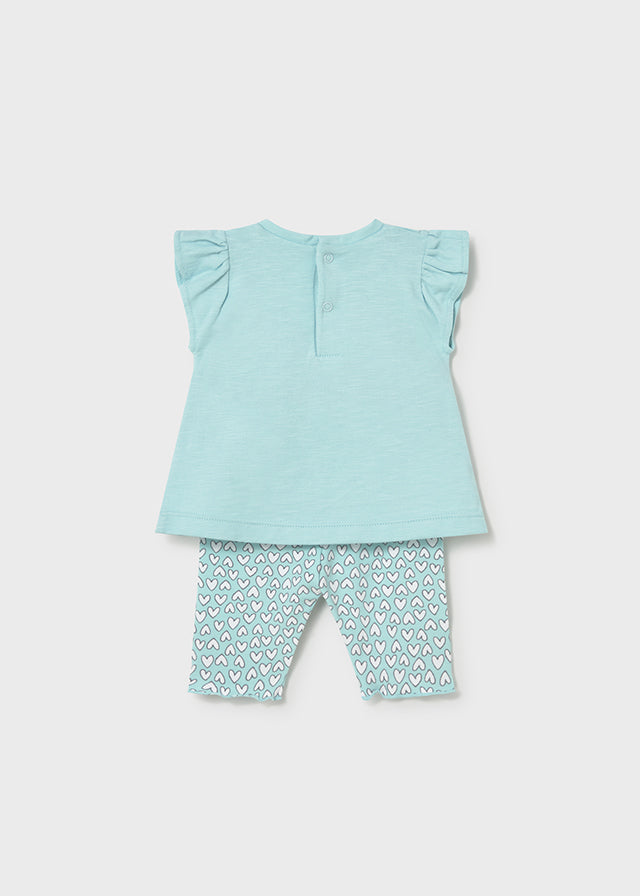 MAYORAL GIRL PRINTED LEGGINGS WITH T-SHIRT SET