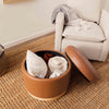 BABYLETTO NAKA STORAGE OTTOMAN IN VEGAN LEATHER