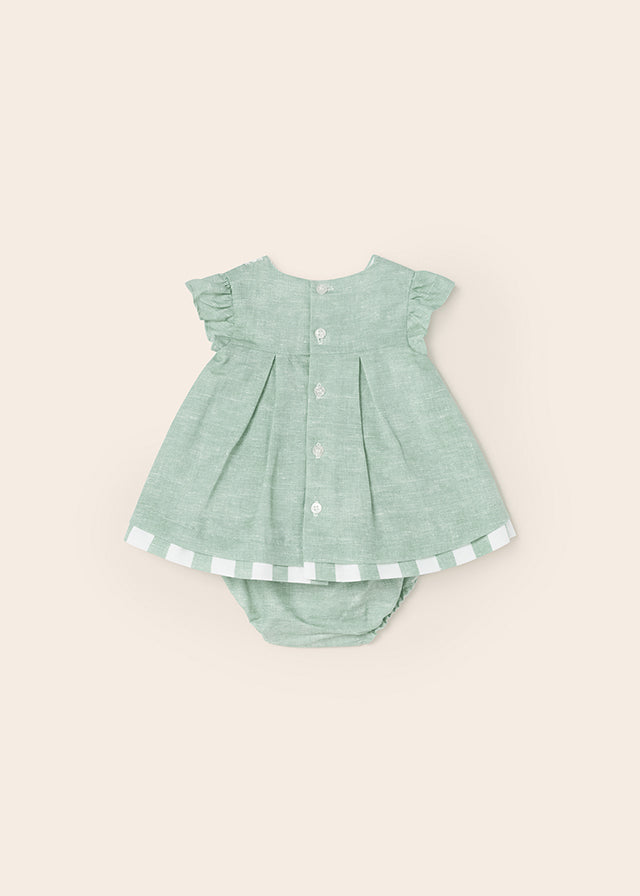 MAYORAL LINEN DRESS- MINT