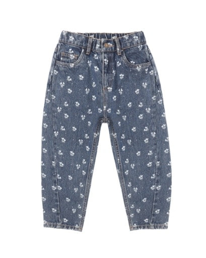 RYLEE + CRU BARREL PANT HEART DITSY