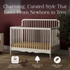 Liberty 4-in-1 Convertible Spindle Crib in Warm White