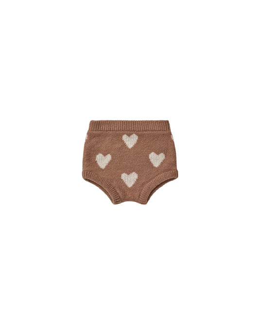 RYLEE & CRU KNIT BLOOMERS - HEARTS