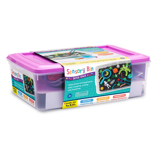 SENSORY BIN OUTER SPACE