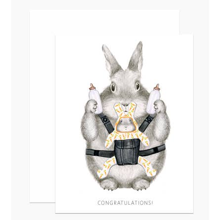 NEW PARENT BUNNY CARD