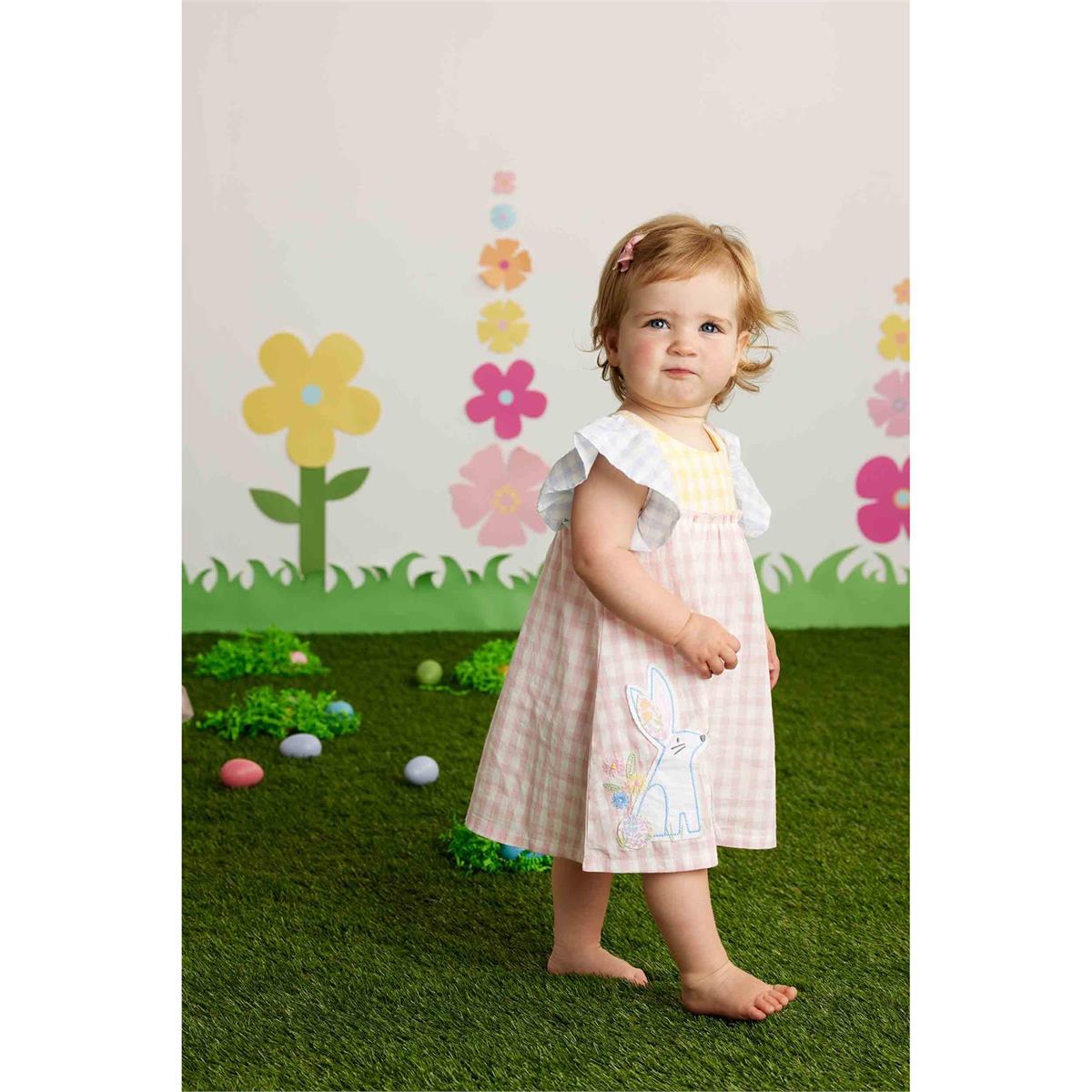 MUDPIE BUNNY GINGHAM DRESS