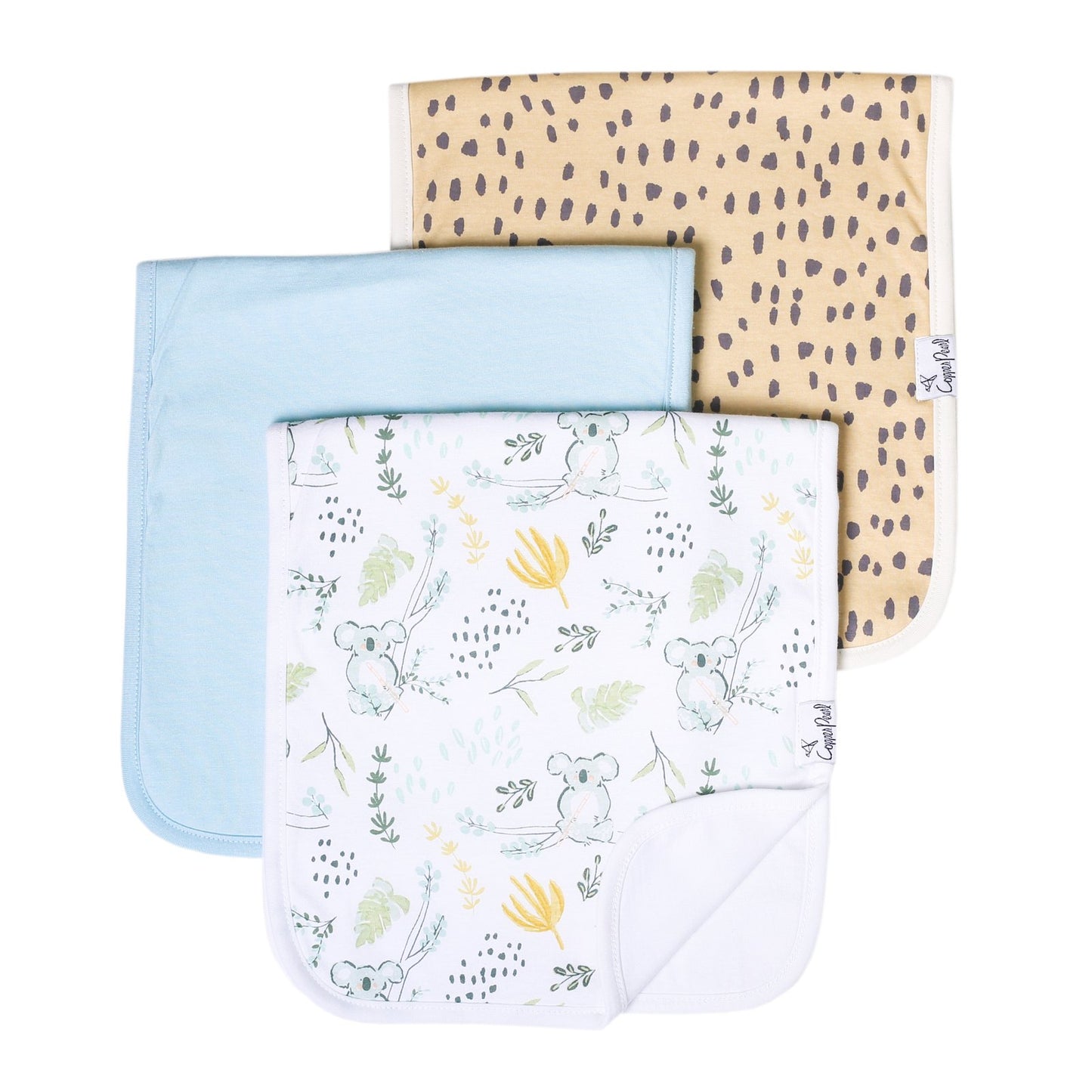 COPPER PEARL AUSSIE BURP CLOTH SET (3-PACK)