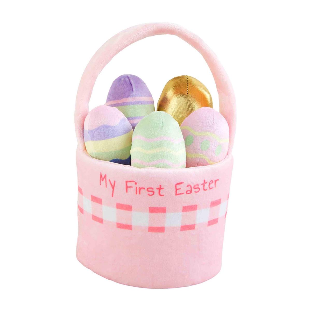 PINK EASTER BASKET PLUSH SET