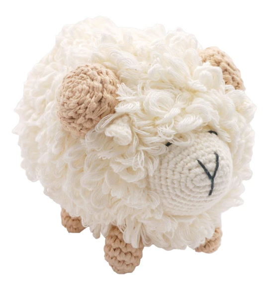 SHEEP - MR. SHALLIS HAND CROCHET DOLL