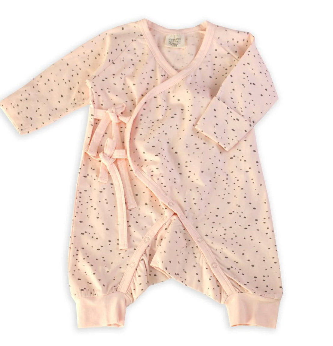 PEBBLE BABY KIMONO ROMPER - BLUSH