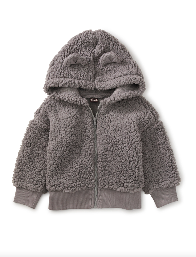 Faux Fur Sherpa Fleece Pullover Teddy Bear Sweatshirt